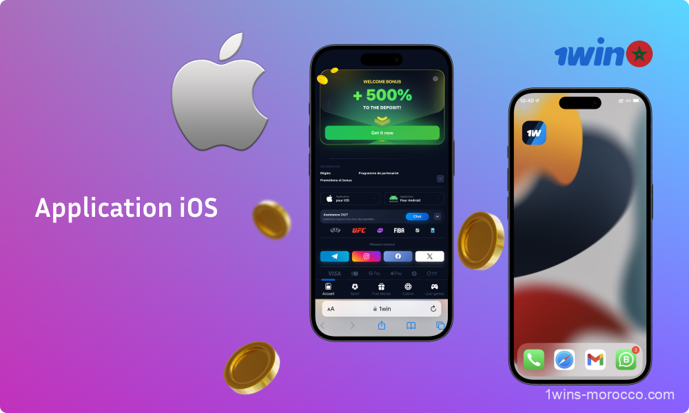 Les joueurs du Maroc peuvent télécharger et installer l'application mobile 1win pour les smartphones iOS en suivant quelques étapes simples