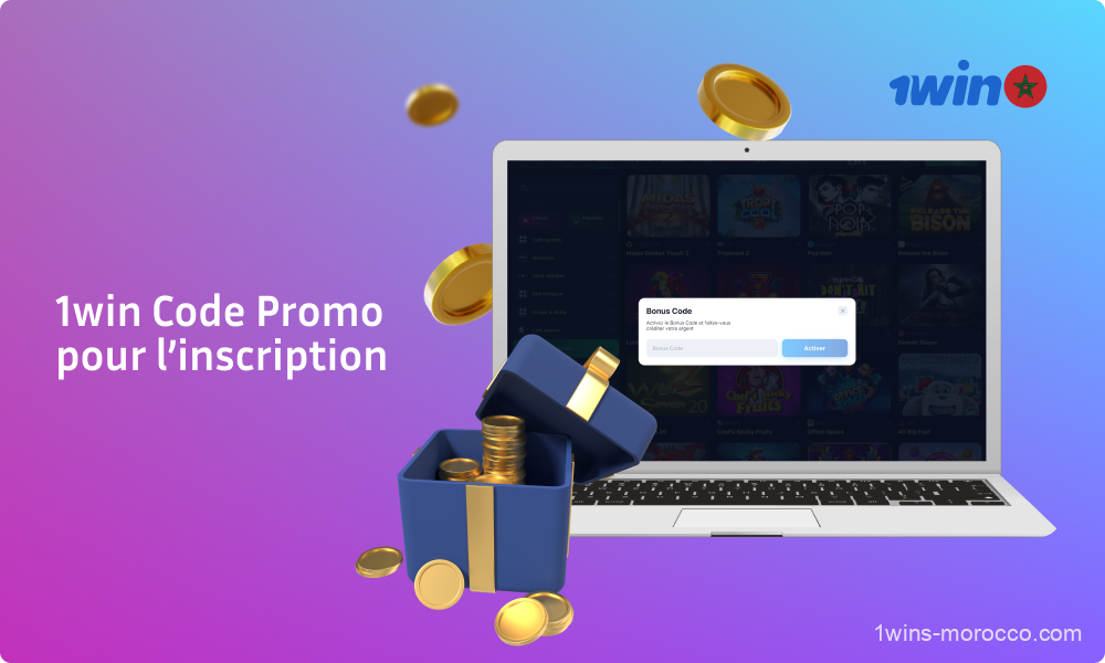 1win a développé un code promo spécial pour les nouveaux joueurs du Maroc, qui attribue automatiquement des bonus intéressants lors de l'inscription