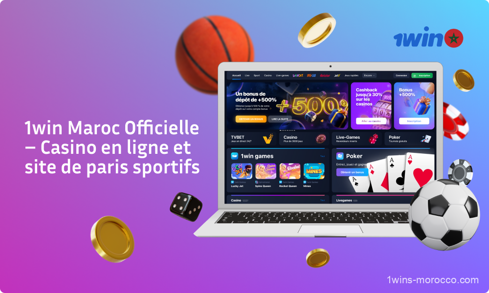 La plateforme de casino en ligne et de paris sportifs 1win Maroc offre aux joueurs une large gamme de jeux d'argent et de sports sur lesquels parier, ainsi qu'un bonus de bienvenue pour les 4 premiers dépôts et un cashback pour les utilisateurs actifs