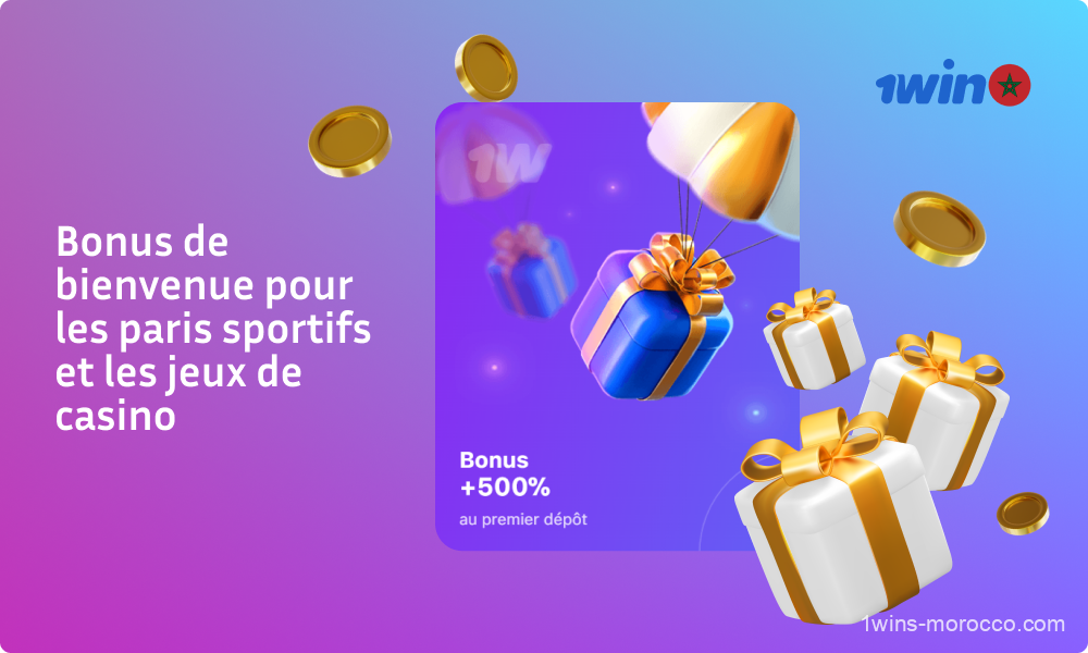 1win offre aux joueurs marocains un programme de bienvenue comprenant de multiples bonus sur les quatre premiers dépôts