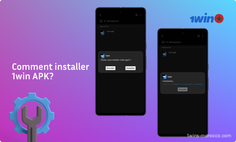 Pour installer l'APK 1win, vous devez d'abord autoriser l'installation à partir de sources inconnues dans les paramètres de votre smartphone, puis trouver et exécuter le fichier d'installation téléchargé