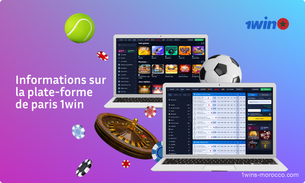 La plateforme de paris 1win est populaire parmi les joueurs au Maroc en raison de ses bonus généreux, de ses applications mobiles conviviales et de ses transactions de dépôt et de retrait rapides
